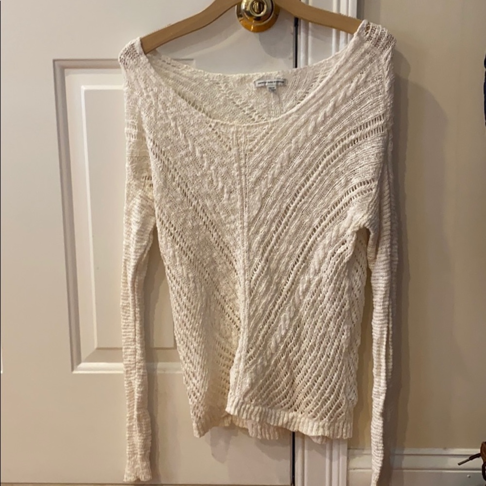 NWOT American Eagle crewneck crotchet sweater